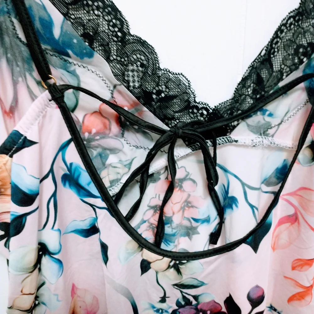 Y2k style floral Cami